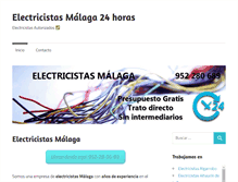 Tablet Screenshot of malagaelectricistas.com